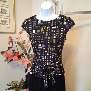 NWOT Women’s Multi Color Printed Tunic Top Short Sleeve Blouse Top Summer Tops 4